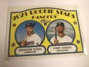 2021 Topps Heritage Rookie Stars 5x7 06/49 Anderson Tejeda Leody Taveras RC 400