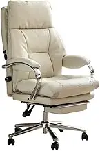 Classic Luxury Leather Office Chair with Electric Massage Comfortable for Home and Office Executive Use Desk Task Chair