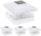 Classic Solar Post Cap Lights - Fits 5X5 Pvc/Vinyl Outdoor Solar Powered Post Ca