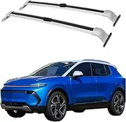 Aluminum 2PCS Crossbar Cross Bar Compatible for Chevrolet Equinox EV 2024 LT RS Roof Rack Bar(Sliver)