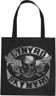 Lynyrd Skynyrd Skeleton Reusable Grocery Bag - 15x14x4 inches - Brand New