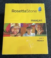 Rosetta Stone Version 3 French Level 4 with Audio CompanionBooks ~ New Sealed