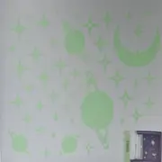 Glow in Dark Planets & Stars Wall Decals - AW0036