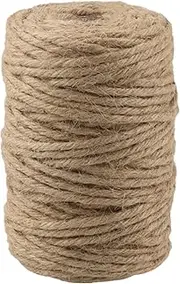 400Feet 4mm Twine String Jute Rope for Crafts/Gift Packing/Garden (4mm 6Ply 400Feet)
