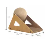 Cat Scratching Board Climbing Frame Spherical Column Scratch-Resistant Solid Wood Claw Grinding Vertical Toy Claw Board