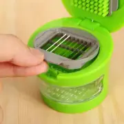 Garlic Grater Portable ABS Stainless Steel Press Chopper Slicer Hand Presser Gri