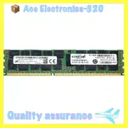Lot of 12 Crucial DDR3L 12 x 16GB PC3-12800 1600MHz 2Rx4 REG ECC Server Memory