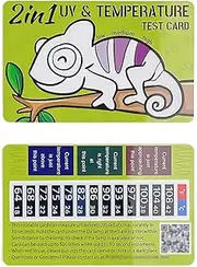 AUAAQ 2-in-1 Reptile UV Light Meter Detector Sensor Tester (2, Green)