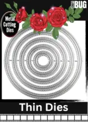 CRAFTBUG DIES CUT EMBOSS & STENCIL THIN DIES ~ ~NESTING CIRCLES CODE A4A-B14