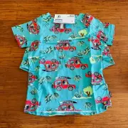 Bonds Bluey Road Trip Blue Green Red Short Pyjamas PJ Sleep Set Size 7 BNWT