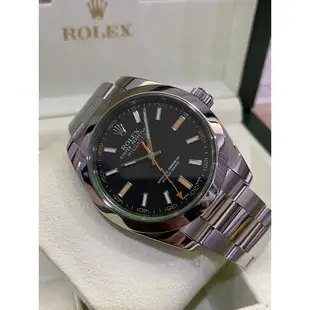 Rolex 勞力士 綠玻璃 116400GV Milgauss 閃電針 抗磁 非黑水鬼 綠水鬼