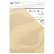 Craft Perfect Pearlescent Cardstock 8.5"X11" 5/Pkg-Ivory Sheen