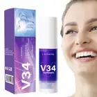 1/2PCS V34 Purple Whitening Toothpaste Colour Corrector Teeth Stain Removal 30ml