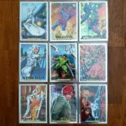 2024 Marvel Masterpieces 92 Platinum 9 Base Card Lot Silver Surfer White Queen