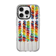 iPhone 16 Pro Clear Case MagSafe Compatible Swirly Pops