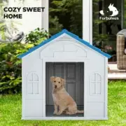 Furbulous Dog Kennel Indoor Outdoor Heavy Duty Dog House - Slate Roof Large