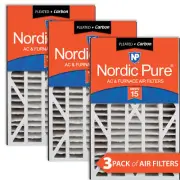 Air Bear Cub 16x25x3 Air Filter Replacement MERV 15 Plus Carbon 3 Pack