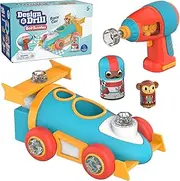 Educational Insights Design & Drill Bolt Buddies Race Car Toy, Take Apart Toy with Electric Drill Toy, STEM Toy for Boys & Girls, Ages 3+ (4186)