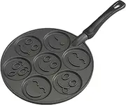 Nordic Ware 1920 Smiley Face Pancake Pan, Silver, 10 1/2 inch diameter