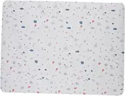 iplusmile Portable Mini Fridge Mat Non Slip Refrigerator Drip Tray for Kitchen Countertops Bar Tops and Travel Versatile Marble Print Design Lightweight and Easy to Carry