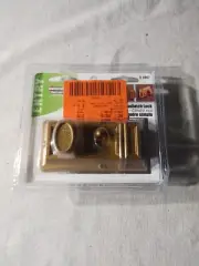 Brass Finish DEFENDER SECURITY Single Cylinder Dead Latch Lock U-9967 new