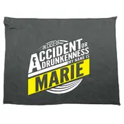 Alcohol In Case Of Accident Or Drunkenness Marie - Funny Novelty Soft Sport Microfiber Towel