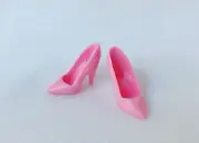 Barbie Doll Pointy Toe Shoes / High Heels, Pink - Mattel