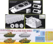 Dragon 6370 1/35 SCALE Panther G w/Steel Road Wheels-Included dream track Bonus