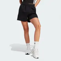 在飛比找Yahoo!奇摩拍賣優惠-Adidas LOOSE Shorts 女款 黑色 刺繡 寬