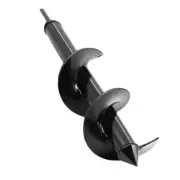 Auger Drill Bit for Planting - 4"X12" Heavy-Duty Garden Auger 4"x12" Black