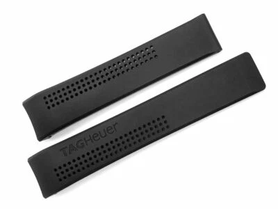 Genuine Tag Heuer Carrera Original Rubber Black 20mm Replacement Watch Band FT60