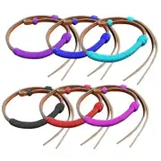 OVER & UNDER WHIP Medium Leather with Nylon Wrap ~ 32" Long x 1/2" Wide