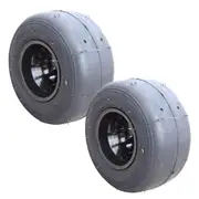 TDR 2pcs Go Kart Wheel 10x4.50-5" - Tubeless Slick Tyre and Rim for Gokart Racing, Drift Trike, and Slider
