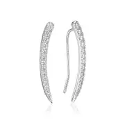 Georgini Summer Sorbet Vanilla Vine Earrings Large Silver