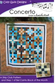 Concerto Quilt Pattern By Cozy Quilt Designs 2.5 Inch Strips Quilting Sewing