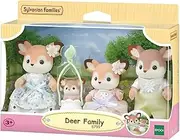 Sylvanian Families - La famille Biche - Set of 4 Figurines - Plongez Dans l'univers de la famille Sylvanian - Figurines animaux Miniatures - Jouet Enfant 3 ans et + - 5799