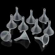 10PC Mini Funnel Plastic Small funnel For perfume kitchen Set Filling Bottle8