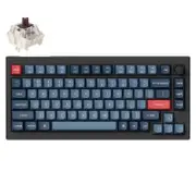 Keychron V1 MAX 75% Full Assembled Knob RGB Hot-Swap Wireless QMK Custom Keyboard Gateron Jupiter Brown Swtich (KBKCV1MD3)