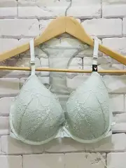 Victoria's Secret Bra Front Close Racerback Demi Lightly Lined $42.50 cup lace