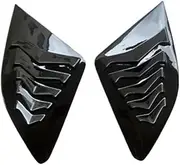 2021 22 23 Compatible For Geely Xingyue L Monjaro Rear Window Side Vent Shutter Louver Cover Trim Sticker Black Carbon Car Accessories Part(Glossy Black)