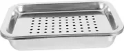 1 Set Stainless Steel Germination Tray Kit Starter Tray Coffee Drip Tray Tray Mugs Drying Rack Fruit Drain Tray Metal Tea Cup Plate Breeding Tray Vegetable