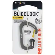 Slidelock Carabiner Aluminum #2 (Charcoal)