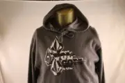 VOLCOM MEN'S GRAY GRAPHIC PULL OVER HOODIE/SWEATSHIRT size SMALL
