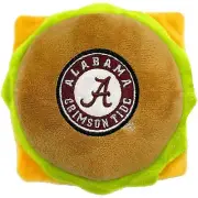 Pets First NCAA Plush Burger Toy for Dogs & Cats Soft Chew Toy with Squeaker