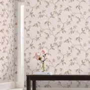 Graham & Brown Twining Bronze & Blush Leaves Floral Trees Removable Wallpaper