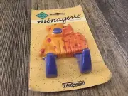 interdesign hook vintage menagerie cat dog child room NOS Adhesive Hand Painted