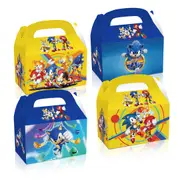 12PC Sonic the Hedgehog Lolly Loot Box Bag Candy Favour Box Party Supplies Decorations