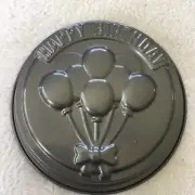 Cake Tin ‘ Happy Birthday’ With Balloons Non Stick New Baking Tin
