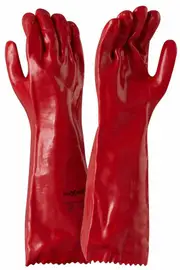 Maxisafe GPR122 - PVC Gauntlet Glove - 45cm Red
