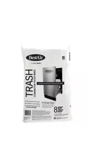 Heavy Duty Paper Trash Compactor Bags, Pre-Cuffed, 8 Bags for Your Home